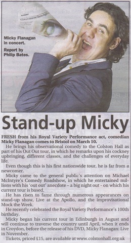Micky Flanagan Mercury preview